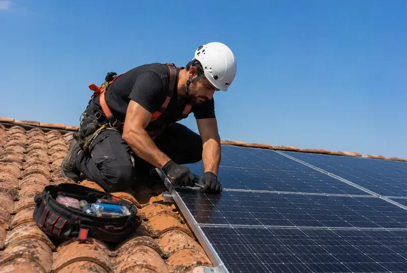Maintenance et monitoring de panneaux solaires à Balanzac