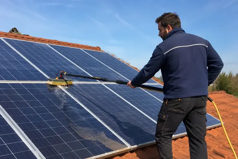 Nettoyage et entretien de panneaux solaires à Balanzac
